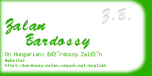 zalan bardossy business card